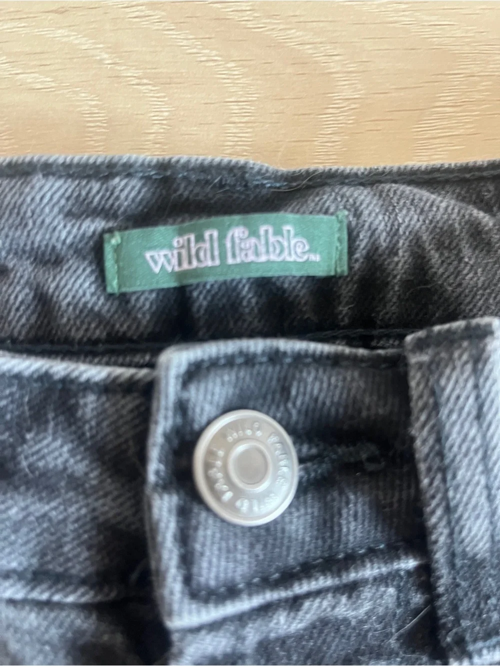 wild fable Black Distressed High-Rise Jean Shorts